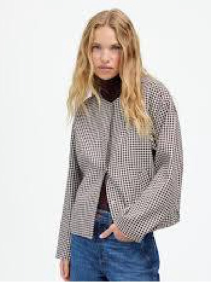 Madewell Checked Button-Front Jacket